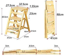 YZH Scale Portatili Leggere 3 Step Ladder Sicurezza Non Slip Mat Pieghevole Pieghevole Pieghevole Cucina Sgabello Giardino Domestico Garden Tool Fai da Te (Color : B)
