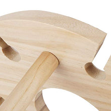 HERCHR Portabottiglie in Legno, portabottiglie da appoggio per Bicchieri da Vino con 6 Fori per Bicchieri da Vino per Organizer da Tavolo per Arredamento da casa