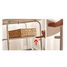 ZhuFengshop Comodino Comodino Armadietto A Tre Livelli Piccolo Tavolino da Salotto Mini Tavolo da Soggiorno Tavolino Angolare Tavolino Laterale Tavolino Rotondo Comodino Side Table (Color : A)