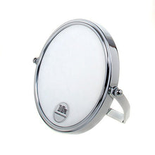 TUKA Specchio Cosmetico 10X Ingranditori, ø15,3 cm Doppia Faccia Specchi da Trucco Specchio da Tavolo cromato, 6" Specchio borsa per casa o viaggio, Specchio Bagno per Trucco e Rasatura, TKD3102-10x