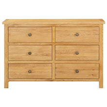 vidaXL Legno Massello di Rovere Cassettiera Credenza Madia Armadietto Armadio con Cassetti Mobiletto Comò Mobile Arredamento 105x33,5x73 cm
