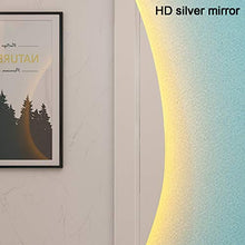 FYTVHVB Specchio Luminoso a LED a Forma di Goccia d'Acqua nordica,Specchio Decorativo per Camera da Letto Senza Telaio Irregolare con Luce,Specchio retroilluminato per Bagno a Prova di Esplosione