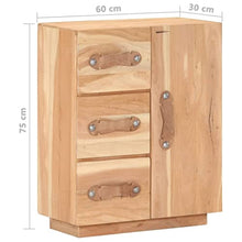vidaXL Credenza Madia Mobile Armadietto Armadio Mobiletto Alto Portaoggetti Cassa Cassapanca Mobili 60x30x75 cm in Legno Massello di Recupero