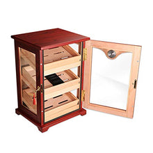 Humidor Cabinet - Vetrina Humidor Con Umidificatore E Igrometro - Humidor Capacità 100 Sigari