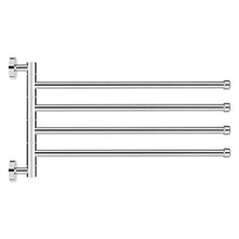 Portasciugamani Da Parete Portasciugamani Rotante a Parete In Acciaio Inox Appendiabiti a Muro Appendiabiti Organizer Home Kitchen Accessori Bagno con 4 Barre Rotanti