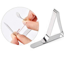 Titolare 12pcs in Acciaio Inox Triangolare Tovaglia Table Cover Morsetti Clip Regolabili per La Festa di Picnic