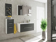 Set di mobili da bagno SANTINI 100 (4 pezzi) nero satinato