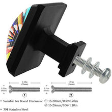 Penna arcobaleno 3 PCS Pomelli per Porta, Pomolo per Mobile, Pomelli per Mobili con Viti, Maniglia per Armadietto, Pomelli per Porta, Pomelli per Cassetti per Porta, Armadio, Cassetto e Credenza