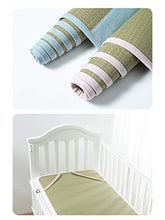 MBY Materassino in bambù, Neonato Bambino Bambino Scuola Materna Due Pezzi Stuoia di Paglia, Nessuna Tintura Nessuna Aggiunta Nessuna Formaldeide (Color : A, Size : 120×60cm)