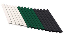 24 pezzi in PVC – Strisce frangivista – Guide di fissaggio – Guide di fissaggio – Doppia recinzione – Verde muschio universale