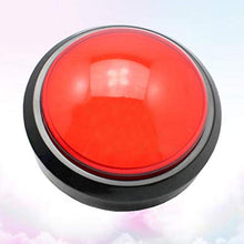 TOYANDONA Gioco Risposta Cicalino Risponditore Elettronico Giocattolo Risponditore Digitale Grandi Pulsanti con Lampada Senza Batteria (Rosso)