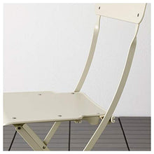 Tok Mark Traders SALTHOLMEN Tavolo+2 sedie pieghevoli, da esterno, beige resistente e facile da pulire, set da pranzo per esterni, mobili da giardino, prodotti per esterni, ecologici.