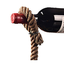 Baoniansoo Cremagliera del Vino Rosso del Mago Magico della Resina dell'Annata Holder Portabottiglie di Vino Sospendi la Scultura di Corda Mestieri pratici per la Decorazione Domestica
