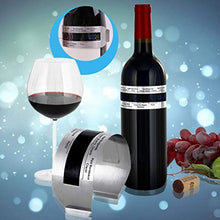 JohnJohnsen Strumento da Cucina per misuratore di Temperatura con termometro Digitale per Bottiglia di Vino Rosso Elettrico LCD con Display Intelligente in Acciaio Inossidabile