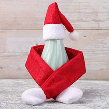 VOSAREA Cappello di Natale Sciarpa Creativo Rosso Adorabile Kit di Copertura Bottiglia Sciarpa Coperchio Bottiglia per Decorazioni Bottiglia di Vino Cena Ristorante Dellhotel 6 Set