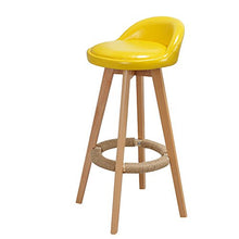 HTDZDX-Sgabelli da bar in Legno massello Sgabello da Bar Europeo Semplice Sgabello Alto in Legno massello (Color : D, Size : 85cm)