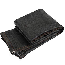 AOHMG Telone Ombreggiante, 80% Frangisole Frangivista Bordo Nastrate con Occhielli Rete Ombreggiante/Ombra, per Serra Copertura vegetale Kennel Barn,Black_4x6m/12x18ft