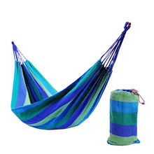DOITOOL amaca tela singola persona amaca in cotone per veranda veranda giardino cortile sdraio all'aperto (blu)