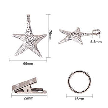 PandaHall 10 pz Lega tibetana Starfish Tovaglia Pesi Clips Table Cover Kit con Clip in Perfetto per Heavy Outdoor Garden Party Tovaglie da Picnic
