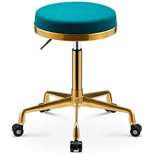GYPPG Sgabello per Uso Domestico Nordico in Acciaio Inossidabile, Sgabello per Parrucchiere Girevole a 360 ° Sgabello per Barbiere Camera da Letto Sgabello per Manicure di Bellezza Sedia