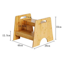 Sgabello Sgabello a 2 gradini Sgabello con Scala da Bagno Pedale Multifunzione lavamani Fiore Sgabello da Bagno in bambù per Uso Domestico Sgabello Pieghevole Sedia da Doccia Portatile A +