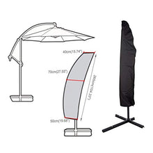 DOITOOL - Copertura per ombrellone in tessuto Oxford 210D, antivento, impermeabile, resistente ai raggi UV, per esterni, patio, giardino, 205 x 48 cm