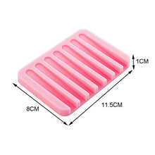 ZFFSC Detersivo per Piatti 3pcs Bagno Flessibile Bagno Silicone Sapone Storage Storage Holder SOAPBOX Piastra Vassoio Detersivo per Piatti
