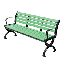 ZXF- Sedia per Il Tempo Libero, Panca Rinforzata per Esterni in Legno di Plastica Rinforzata, Corrimano in Alluminio Pressofuso, Perfetto per Portico Anteriore, Patio, Ponte, Balcone O Cortile