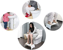 Sgabello per WC in Legno per Bagno, sgabelli accovacciati, Sgabello con Gradino riducono la S e allevia la stitichezza e Le emorroidi 7.1 (Colore: Bianco)
