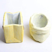 QJXSAN Cemento Flower Pot Creativo Office Building tavolino della Decorazione a Base di Carne e Cactus portapenne (Size : A)