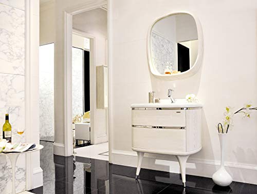 Lavabo di design Luxus in marmo, mobiletto da bagno a specchio