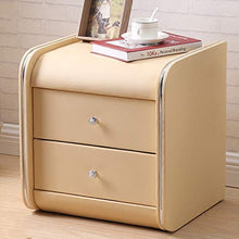 ZhuFengshop Comodino Comodino Comodino in Pelle con Comodino E Cassettiera Comodino Side Table (Color : B)