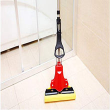 WAMSY Mop Mop per Uso Domestico/Colla PVA di Alta qualità Testa per Mop in Cotone/Quattro Lati Stringono Il Design dell'Acqua/Ingegneria Plastica ABS
