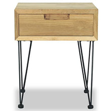 vidaXL Comodino 40x30x50 cm in Legno Massello di Teak Cassettiera Mobiletto