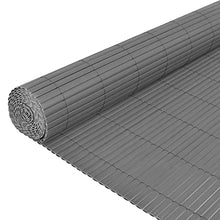 vidaXL Recinzione da Giardino a Doppio Lato Durevole Flessibile Schermo Privacy Divisorio Pannelli Frangivento 170x500 cm Grigia in PVC