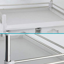 Carrello portatile per uso domestico, 3 strati di carrello portaoggetti per cosmetici di grandi dimensioni con carrello portaoggetti per cassetti carrello medico dentista multifunzione biancoXYQB