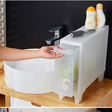 TXXM, cassettiera con cuciture e cassetti, per riporre cassetti, armadietti da bagno, cucina, colore: bianco, dimensioni: 3 strati.