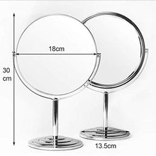 SHYPA Specchio for Il Trucco - Specchio cosmetico ingranditore Specchio bifacciale Girevole 7 Pollici con ingrandimento 3X