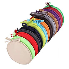 eewopjkj Cuscini Rotondi per Sedia da Pranzo Confezione da 2 con Lacci Cuscini per sedili universali Cuscini da Esterno per Interni Cucina da Giardino-Navy 30x30cm (12x12in)