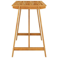 Tidyard 5/7 pz Set da Bar da Giardino in Legno Massello di Acacia,Set Tavolo e Sedie da Bar da Giardino Esterno Legno,Set Tavolo e Sedie da Cucina Legno,Set Tavolo e 2/4/6 Sgabelli da Bar in Legno