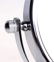 ZCCL Supporto Regolabile in Altezza con ingrandimento 10x, 8 Pollici, Specchio a 360 ° Specchio da Bagno Rotante Cromato Specchio da Trucco Specchio da Barba, Standard + 10 ingrandimenti, 10x (di