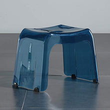 LoveGlass Sgabelli Doccia Acrilico Trasparente,Addensare Schiena Nuda Sedia Sgabello per Il Bagno,Impermeabile Non-Scivolare Sgabello A Gradini Sgabello per Il Cambio delle Scarpe