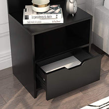 DlandHome Comodino Comodino Armadietto da comodino Mobili per camera da letto Comodino Comodino Cassettiera Armadio portaoggettiSZKST-BS-S-B