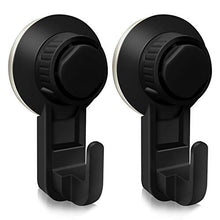 JAOGAUS Ganci per Ventosa Sottovuoto Confezione da 2, Ganci per Bagno da Cucina Impermeabili, Senza Foratura o Colla, Riutilizzabile Illimitato, Rotazione di 360°, Max 5kg