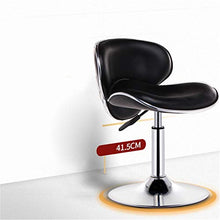 Ljings Sedie Girevoli Regolabili con Sgabelli Posteriori, Pelle PU con Base Cromata, per Massaggi Salone Spa per Il Viso,Nero