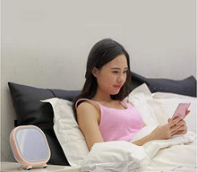 WM Specchio Il Trucco LED Creativo Bluetooth Audio Beauty Beauty Mirror Home Bedroom Dressing Light Mirror Sound mirror-10.24 (Color : Pink)