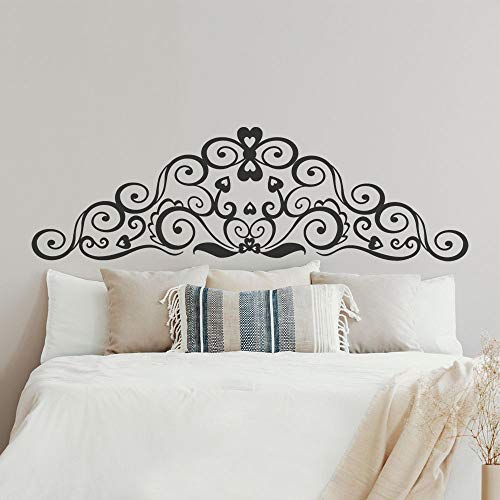Adesivi per testiera del letto, T-MK398, 43 x 140 cm, colore: Nero