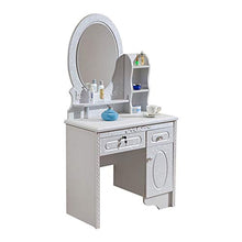 NQFL toletta Simple White Pannello di Legno Camera da Letto Multi-Funzione di Storage con Il Trucco dello Specchio Desk White-90 * 42 * 160cm