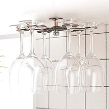 ZHUANYIYI Calici Cremagliera A Testa in Giù A Soffitto Vino Rack può Contenere 6 Tazze Calice retrò Bronzo