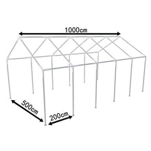 vidaXL Telaio in Acciaio Tendone Feste 10x5 m Struttura Gazebo Chiosco Tenda
